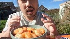 ASMR Eating Sounds - Samyang Spicy Noodles & Shrimps🦐🦐🦐🦐🦐