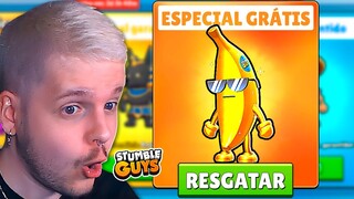 😱 CHEGOU A PRIMEIRA SKIN ESPECIAL GRÁTIS NO STUMBLE GUYS! 🔥 ‹ KHORTEX ›