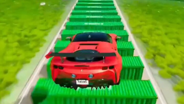 Cars vs. 140 containers classic episode 2