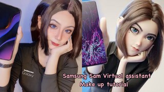 Samsung Sam Virtual Assistant Cosplay ( Make up Tutorial )