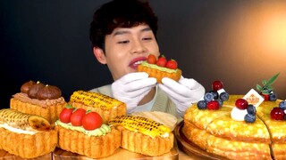 Mukbang bánh phô-mai bắp #mukbang