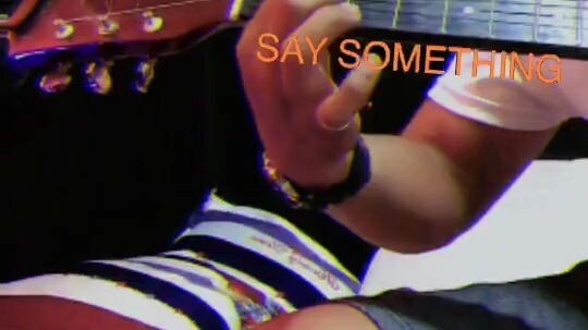 say something