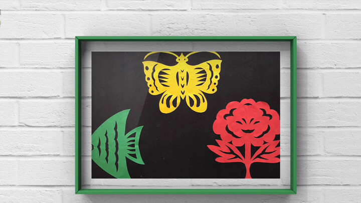 Chinese Paper Cutting | Symmetrica l Fish