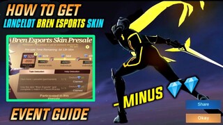 HOW TO GET LANCELOT BREN ESPORTS SKIN | PRESALE EVENT GUIDE | MOBILE LEGENDS