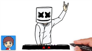 Cara Menggambar DJ Marshmello dengan Mudah