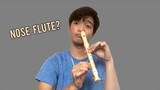 Playing the recorder using my nose?