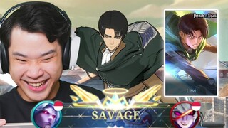 Savage Review Skin Martis Levi Attack on Titan! (Mobile Legends)