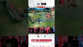 GEEK FAM berhasil membungkam perlawanan dari EVOS Glory di game kedua! 🤯 #WeOwnThis #MPLIDS13