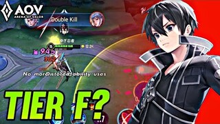 AOV : ALLAIN/KIRITO GAMEPLAY | TIER F? - ARENA OF VALOR