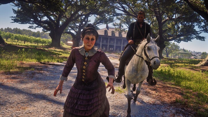 [Red Dead Redemption 2] The old lady’s family was wiped out early—will she go to the police for help