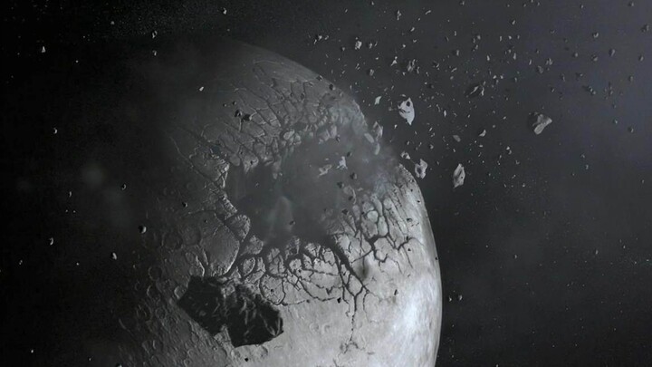 Bulan tertabrak hingga berlubang besar, tertanam sejumlah besar materi aneh yang menarik materi Bumi