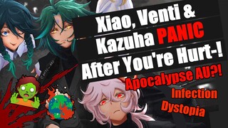 "YOU’VE BEEN BITTEN?!" [Xiao x Kazuha x Venti x Listener ASMR] [Dystopia AU]