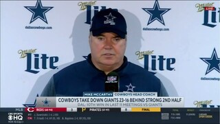 Mike McCarthy on Cooper Rush now joins Jalen Hurts and Tua as the only unbeaten QBs after Week 3