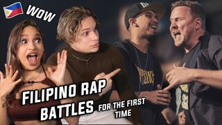 BRUTAL! Latinos react to Filipino RAP BATTLES for the first time ft Loonie | FLIPTOP