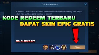 TERBARU! UPDATE KODE REDEEM MOBILE LEGENDS GRATIS SKIN LIMITED EPIC | MOBILE LEGENDS BANG BANG