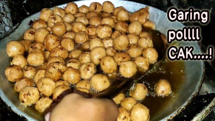 cara membuat bakso goreng Malang kopong anti gagal dan kempes.