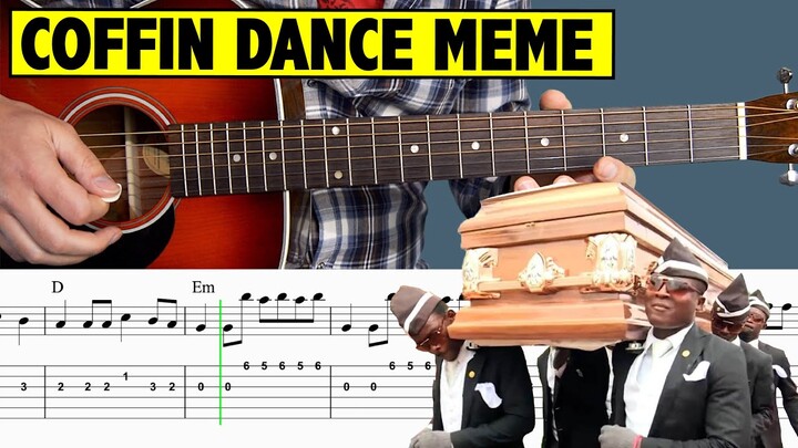 Astronomia Meme (Coffin Dance Meme) Guitar Tutorial  +FREE TABS