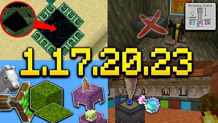 อัพเดท Minecraft 1.17.20.23 (เบต้า) - GamePlay | ไป The End มีแท่นรองกันตก!!! และแก้บัคใส่ขวดยา!!?