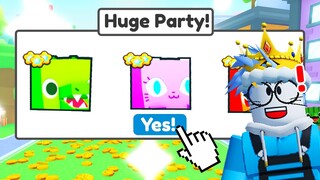 PERTAMA UPDATE LANGSUNG ADA EVENT HUGE PARTY !! AKU CARI SEMUA SECRET SHINY RELIC Pet Simulator 99