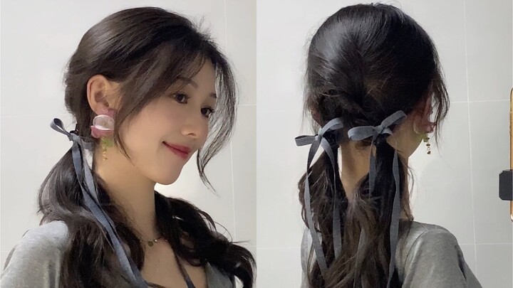 Đầu dẹt cũng có thể sở hữu đuôi ngựa đôi không đường rẽ tóc ✅