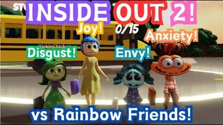 INSIDE OUT 2 plays Rainbow Friends! (Roblox RF)