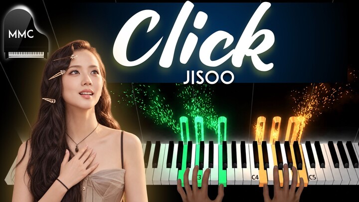 Click by Jisoo piano cover/tutorial + sheet music + lyrics