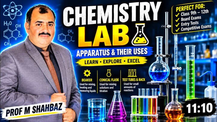 Chemistry lab| Intermediate and matric| For class 9th, 10th, 11th and 12th| Apparatus and use in lab