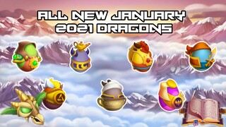 ALL NEW JANUARY DRAGONS IN DRAGON CITY 2021 (NEW VAMPIRE AFTER USURPER!)