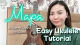 MAPA | EASY UKULELE TUTORIAL | NO BARRE CHORDS | NO CAPO