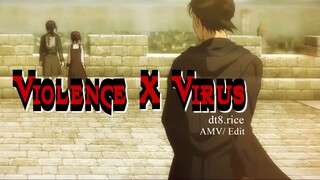 Violence X Virus (4K UHD/ AMV Attack on Titan & One Punch Man)