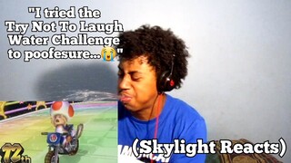 Water Challenge Went Wrong | Mario Kart Wii Rainbow Road Rage And Funny Moments | (Skylight Reacts)
