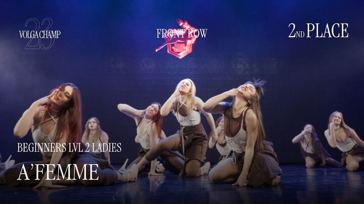 Russia Volga Dance Championships | Women’s Beginner Level 2 | Runner-Up | Front-Row Shot | A’FEMME