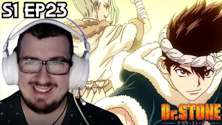 CELL PHONE ACQUIRED!!! DR. STONE SEASON 1 EPISODE 23 REACTION!
