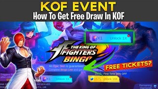 HOW TO GET FREE DRAW IN KOF EVENT! | LEGIT 100% (no hack) - Mobile Legends Bang Bang