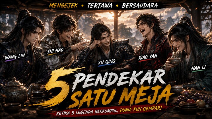 5 Pendekar Legendaris Kumpul Satu Meja! Wang Lin, Shi Hao, Xu Qing, Xiao Yan & Han Li