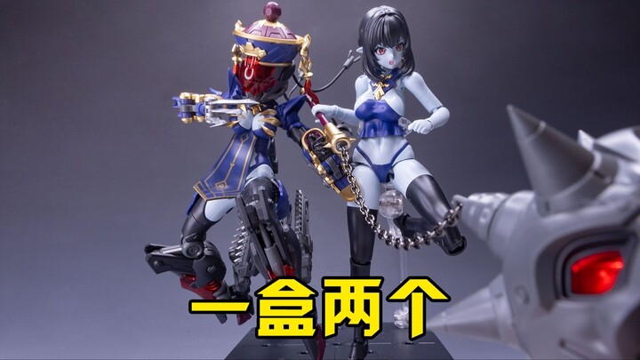 带液压的僵尸机娘 和模线僵尸机娘玖莲拼装点评