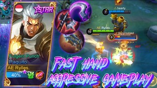 NEW PAQUITO SKIN FULGENT PUNCH FAST HAND GAMEPLAY! | MOBILE LEGENDS