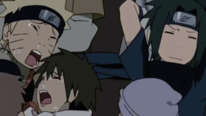 "Sasuke and Naruto" Haha, Naruto is a little crybaby, they are pure and sweet and very reassuring