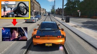 If Han from Tokyo Drift played Forza Horizon 4! (Steering Wheel + Pro Pedals Gameplay)