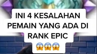 INI KESALAHAN PEMAIN YG ADA DI RANK GM EPIC LEGEND #mlbb #mobilelegends