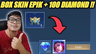 GILA ! BOX ISI 100 DIAMOND DAN SKIN EPIK PERMANEN !! PLAYER GRATISAN JGN NONTON