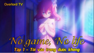 No game, No life Tập 1 - Tôi vào trong được không