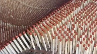 Who would have thought that making a small box of matches involves quite a few processes?