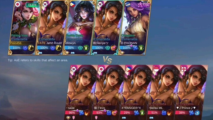 All esmeralda mirror mode [MOBILE LEGENDS]