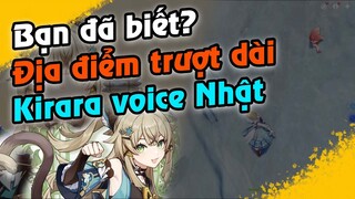 GI | Địa điểm cầu trượt dài thú vị trong Genshin và Video giới thiệu Kirara voice Nhật