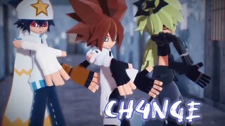 【凹凸世界MMD】【雷安】【赞安】CH4NGE