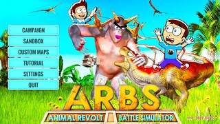 Gorilla Shiva Team vs Titanosaurs Kanzo Team | Animal Revolt Battle Simulator