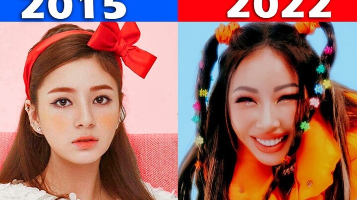 How does the Korean wave aesthetic from ten years ago differ from today? (Female Solo Edition)