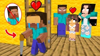 Monster School : Unloved Herobrine cant See and Loved Sister - Sad Story - Minecraft Animation