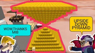 🔴I VISIT RANDOM ISLAND AND BUILD UPSIDE DOWN PYRAMID -SKY BLOCK-BLOCKMAN GO